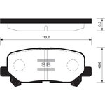 Колодки тормозные задние SANGSIN BRAKE SP1461