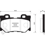 Колодки тормозные задние SANGSIN BRAKE SP1472