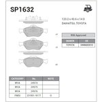 SP1632, SP1632_колодки дисковые задние! \ Toyota Yaris 1.0VVT-i/1.3VVT-i/D-4D 06