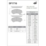 Колодки тормозные Sangsin Brake SP1716