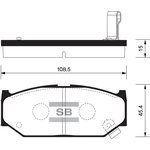 SP2086, Колодки тормозные Suzuki Swift (MZ,EZ) 06-, Swift (FZ,NZ) 10- передн SANGSIN