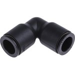 3102 12 00, LF3000 Series Elbow Tube-toTube Adaptor, Push In 12 mm to Push In 12 ...