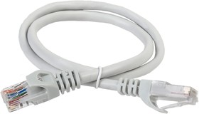 Патч-корд ITK вилка RJ-45, вилка RJ-45, кат.5E, ПВХ, 1.5м, серый [pc01-c5eu-1m5]