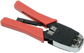 Инструмент обжимной ITK (TM1-B11V) для RJ-45/RJ-12/RJ-11 (упак:1шт) красный