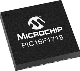 Фото 1/2 PIC16F1718-I/MV, 8bit PIC Microcontroller, PIC16F, 32MHz, 28 kB Flash, 40-Pin UQFN