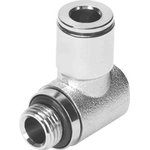 NPQM-LK-G18-Q6-P10, Elbow Threaded Adaptor, G 1/8 Male to Push In 6 mm ...