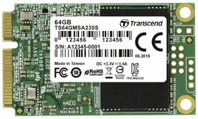 Фото 1/4 Накопитель SSD 64Gb Transcend 230S (TS64GMSA230S)