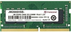 Фото 1/2 Оперативная память 16Gb DDR4 2666MHz Transcend SO-DIMM (JM2666HSB-16G)