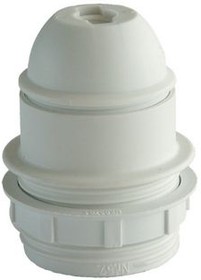 535/86W/10, Bulb Socket E27 47.5mm Plastic White