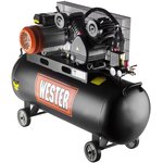 Компрессор WESTER WBK2200/100PRO ременной привод, поршневой масляный, 2200 Вт ...