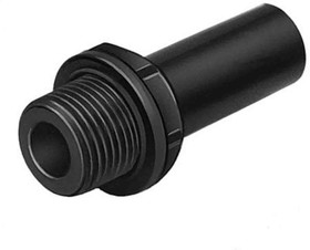 CQ-3/4-22H, CQ Series Straight Tube-to-Tube Adaptor, G 3/4 Male to Push In 22 mm, Tube-to-Tube Connection Style, 177711