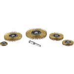 3521-H5_z02, ЗУБР 5 шт, 25/40/55/63/78 мм, витая латунированная ...