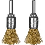 35225-17-H2_z02, ЗУБР 2 шт, 17 мм, витая стальная латунированная проволока 0.3 ...