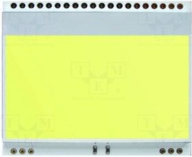 Фото 1/2 EA LED55X46-G, Подсветка, EADOGM128, LED, 55x46x3,6мм, желто-зеленый