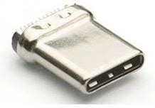 Фото 1/2 1054440011, Разъем USB 1 край платы, двойное крепление 24 штекерных USB-разъема SMD типа C