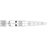 106044-3000, Fiber Optic Connectors BLC Multimode 127um CeramicPC Ferrule 4P