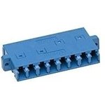106121-0200, Fiber Optic Connectors LC 8 PORT ADAPTER SCREW Mnt BLUE