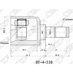 HY530, Шрус внутренний KIA CEED 06-12