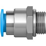 QS-G3/8-12-20, QS Series Straight Threaded Adaptor, G 3/8 Male to Push In 12 mm ...
