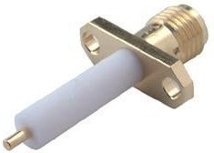 23_SMA-50-0-13/111_NH, Coaxial Connector - SMA - 50 Ohm - Straight panel receptacle - jack (female) - flange mount