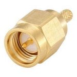 32S107-302L5, SMA Series, Plug Cable Mount SMA Connector, 50Ω ...