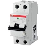 ABB 2CSR255080R1164 Switch auth.dif.t. DS201 1P + N 16A 30mA C16 AC30