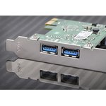 PEXUSB3S24, 2 Port USB A PCIe USB 3.0 Card