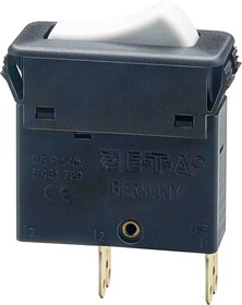 3130-F110-P7T1-W02Q-10A, Thermal Circuit Breaker - 3130 Single Pole 240V Voltage Rating Snap In, 10A Current Rating