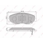 BD-3404, BD-3404 Колодки тормозные LYNXauto