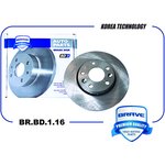 BRBD116 Диск тормозной передний 1402064151R BR.BD.1.16 Duster, Kaptur, Arkana ...