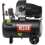 801-022, Компрессор WESTER WK2200/50PRO поршневой масляный, 2200 Вт, 330л/мин, 8бар