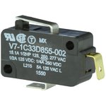 V7-1C33D855-002, Basic / Snap Action Switches VBASIC SW SPNC 15.1A 277VAC 250VDC