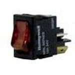 MR93-122BJ, Switch Rocker ON OFF SPST Quick Connect Flat Rocker 12A 125VAC ...