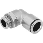 NPQH-L-M7-Q4-P10, Elbow Threaded Adaptor, M7 Male to Push In 4 mm ...