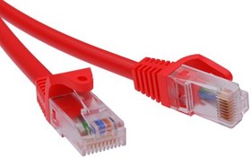 Патч-корд неэкранированный CAT6 U/UTP 4х2 LSZH красный 1.5м
