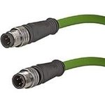 1201080236, Sensor Cables / Actuator Cables MicroChg 4P M/MP DE ST/ST D-Coded 1m