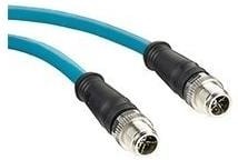 120341-0304, Ethernet Cables / Networking Cables M12 CAT6A DE CRDST BLU 8P MtoM 26AWG 4M