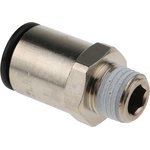 3175 12 13, LF3000 Series Straight Threaded Adaptor, R 1/4 Male to Push In 12 ...