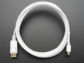 1698, Audio Cables / Video Cables / RCA Cables Mini DisplayPort to DisplayPort Cable - 10 ft/3 meters - White