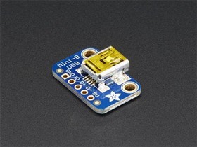 1764, Interface Development Tools USB Mini-B Breakout Board