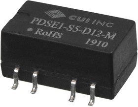 PDSE1-S5-D5-M-TR, Isolated DC/DC Converters - SMD dc-dc isolated, 1 W, 4.5-5.5 Vdc input,