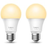 Умная лампа TP-Link Tapo L510E (2pack) E27 8.7Вт 806lm Wi-Fi (упак.:2шт) (TAPO ...