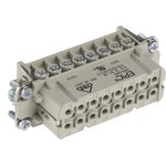 10531000, Heavy Duty Power Connector Insert, 14A, Female, H-A Series, 16 Contacts
