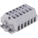 260-106, 260 Series Grey Terminal Strip, 1.5mm², Single-Level, Cage Clamp Termination