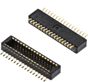 DF40C-30DP-0.4V(51), DF40 Series Straight Surface Mount PCB Header, 30 Contact(s), 0.4mm Pitch, 2 Row(s), Shrouded