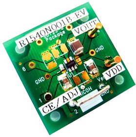R1540N001B-EV, Power Management IC Development Tools High Noise Immunity 42 V Input Voltage 70 mA Voltage Tracker Evaluation Board