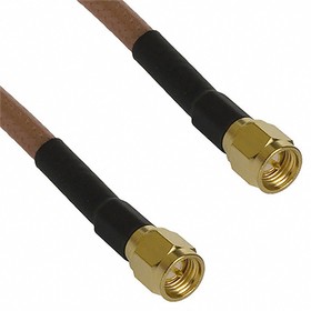 415-0043-024, 415 Series Male SMA to Male SMA Coaxial Cable, 609.6mm, RG142 Coaxial, Terminated