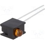 HLMP-1401-D00A1, LED; in housing; yellow; 3mm; No.of diodes: 1; 10mA; 60°; 1.5?2.4V