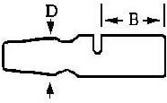 19033-0007, Пулеобразная клемма, Krimptite 19033, 16AWG до 14AWG, 2 мм², Штекерный типа Пуля, Неизолированный