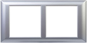 Фото 1/6 Рамка-суппорт 4мод. Avanti для "In-liner Front" серебр. металлик DKC 4404914